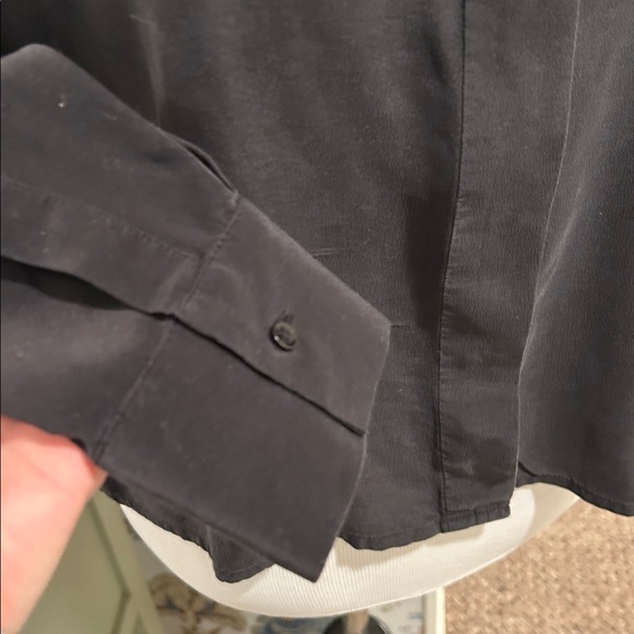 Maje Silk Black Button Down Shirt - Picture 2 of 8